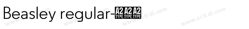 Beasley regular字体转换